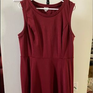Merona Maroon Plus Size Dress